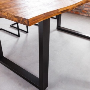 Masa design industrial Genesis 200cm salcam maro - Img 4
