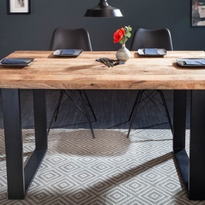 Masa design industrial Iron Craft 140cm Mango - Img 4