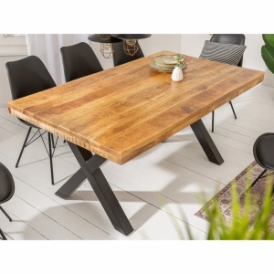Masa design industrial Iron Craft 160cm Mango