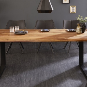 Masa design industrial Iron Craft 160cm Sheesham A-39868 VC - Img 5