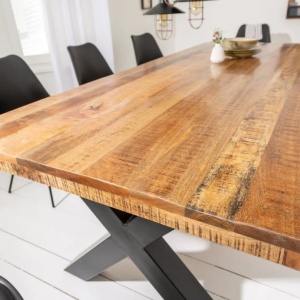 Masa design industrial Iron Craft X II 240cm Mango A-6540057 VC - Img 10