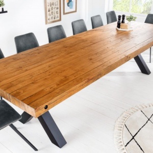 Masa design industrial Thor 300cm Pin maro vintage - Img 2