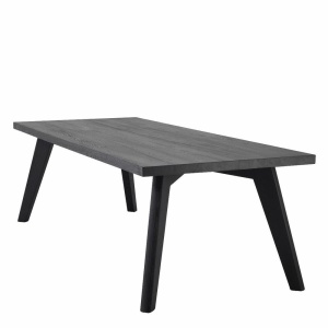 Masa design LUX din lemn de stejar Biot negru, 240x100 114472 HZ - Img 3