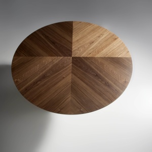 Masa dining cu blat central rotativ Veneer, 135cm AC-BRT1702-2 - Img 6