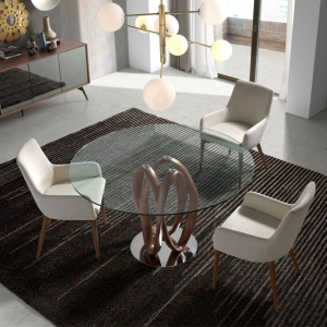 Masa dining design deosebit Ben, 130cm AC-DT801-130 - Img 4