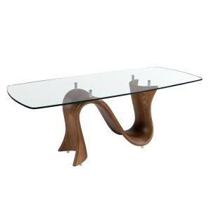 Masa dining design LUX Walnut 220x100cm - Img 3