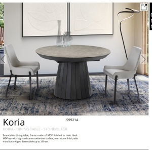 Masa dining extensibila design lux Koria - Img 4