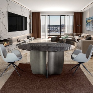 Masa dining rotunda design LUX Night D150