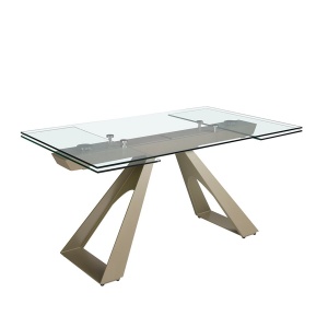 Masa extensibila deosebita design LUX Glass 160-240x100cm - Img 6