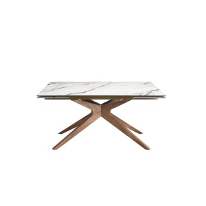 Masa extensibila deosebita design LUX Marble 160-240x100cm - Img 7