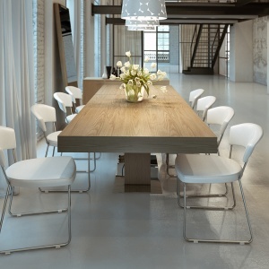 Masa extensibila Walnut, 180-240x100cm AC-LE025 - Img 8