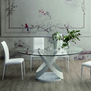 Masa ovala eleganta design LUX Capri 220x120cm - Img 12