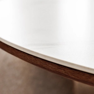 Masa rotunda, Ceramica Alba, Furnir Nuc, UNIQUE 120cm A-45144 VC - Img 3