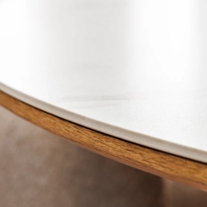 Masa rotunda, Ceramica Alba, Furnir Stejar, UNIQUE 120cm A-45143 VC - Img 4