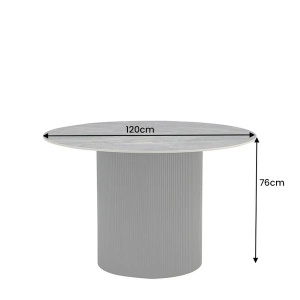 Masa rotunda, Ceramica Gri, UNIQUE 120cm A-46382 VC - Img 5