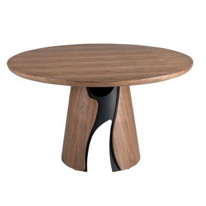 Masa rotunda design LUX Walnut 140cm