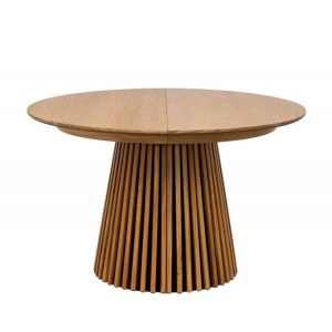 Masa rotunda extensibila Valhalla Wood 120-200cm, stejar