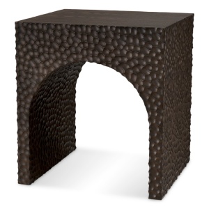 Masuta auxiliara design LUX Caldera, Ebony oak veneer