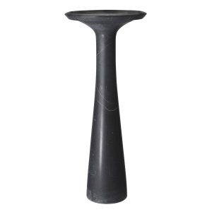 Masuta auxiliara design LUX din marmura neagra Pompano high - Img 2