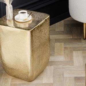 Masuta auxiliara design unicat Unit 45cm gold - Img 4