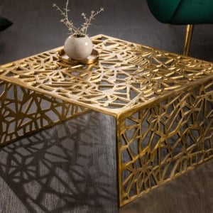 Masuta de cafea Abstrakt 60cm gold - Img 3