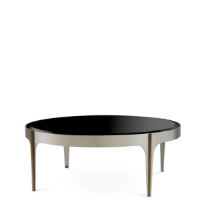 Masuta de Cafea Design LUX, Otel, Sticla, Negru, Artemisa - Img 7