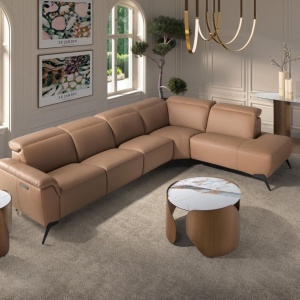 Masuta de cafea design LUX Porcelain Marble 80cm - Img 7