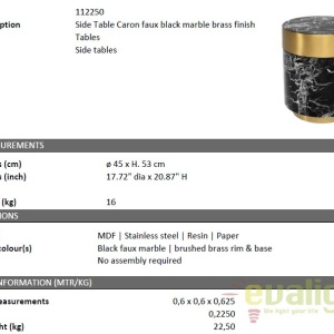 Masuta de cafea eleganta, design LUX Caron 112250 HZ - Img 4