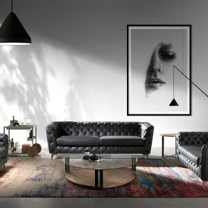 Masuta de cafea eleganta design LUX Walnut AC 2055-MH1904A-NOGAL - Img 6