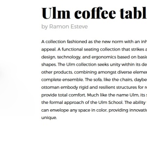 Masuta de cafea exterior / interior design modern premium ULM - Img 7