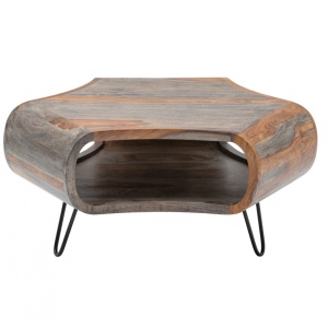 Masuta design deosebit Organic Living 60cm Sheesham gri A-39753 VC