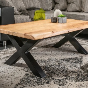 Masuta Design Industrial, Lemn, Metal, Mammut X 110cm - Img 3