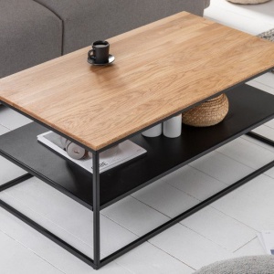 Masuta design industrial vintage Apartment 95cm, stejar - Img 2