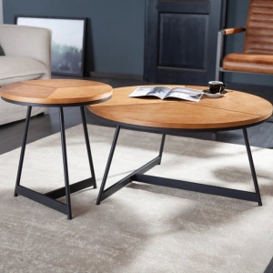 Masuta design industrial vintage Oak Elegance 80cm A-41205 VC - Img 5