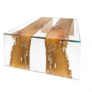 Masuta eleganta, LUX design Glass-Wood VENEZIA 120x80cm 7511780.00