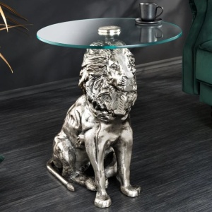 Masuta laterala design unic WILDLIFE LION 60cm - Img 5