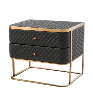 Masuta laterala/ Noptiera cu 2 sertare design LUX Monfort 113407 HZ