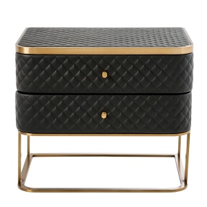 Masuta laterala/ Noptiera cu 2 sertare design LUX Monfort 113407 HZ - Img 2