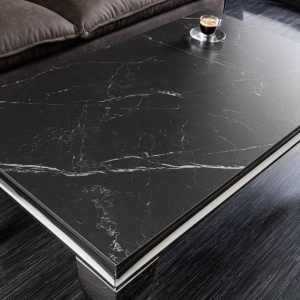 Masuta MODERN BAROCK 100cm crom/ negru A-44368 VC - Img 11