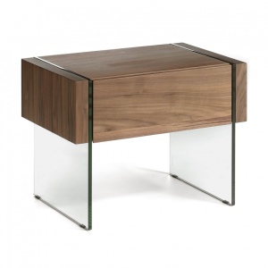 Masuta/ Noptiera eleganta design deosebit Aurore AC-CP1803-H-NOGAL