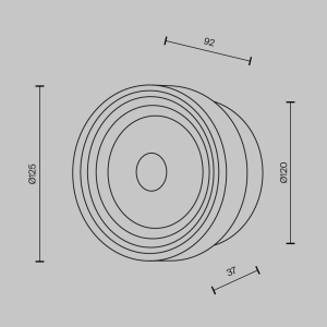 Mini Aplica LED CCT cu striatii Olo platinum - Img 3