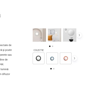 Mini Aplica LED de perete / tavan design modern IP44 MAY White 201371 universul-luminii.ro