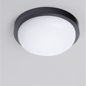 Mini Aplica LED exterior de perete/tavan, IP65, REO negru 167721 universul-luminii.ro