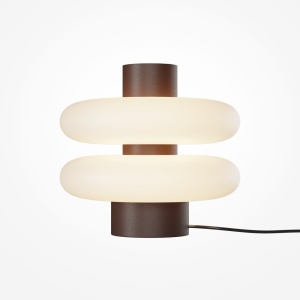 Mini Lampa de masa LED metal maro, sticla Nuvem - Img 3