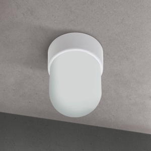 Mini Plafoniera din ceramica alba OSTIA - Img 3