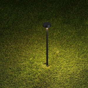 Mini Stalp LED cu tarus, iluminat exterior modern IP65 KIKO negru 24V - Img 5