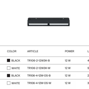 Modul LED, accesoriu pentru sina magnetica Exility, Parete alb 12W 238641 universul-luminii.ro
