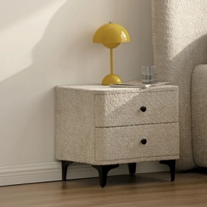 Noptiera ART DECO greige boucle - Img 2