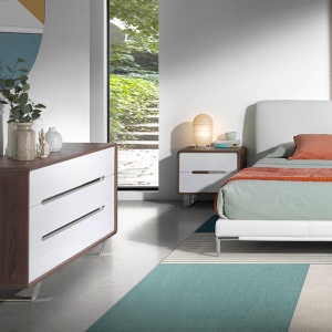 Noptiera cu 2 sertare design elegant Bonni - Img 6