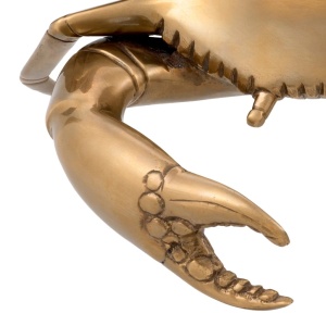 Obiect decorativ din alama masiva design LUX Crab - Img 5